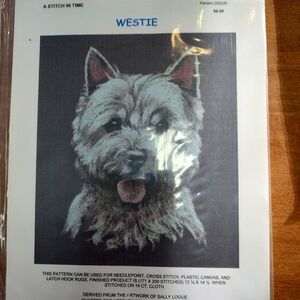 Westie for cross stitch, plastic canvas etc.
